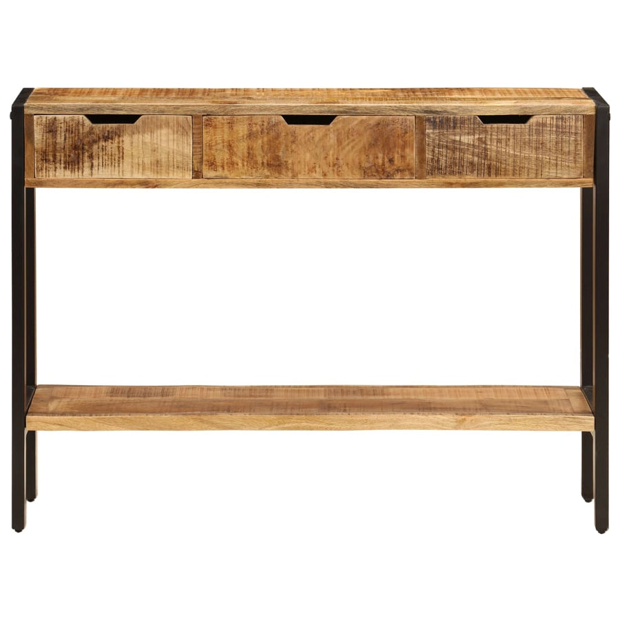 Dressoir Met 3 Lades 110X35X75 Cm massief mangohout