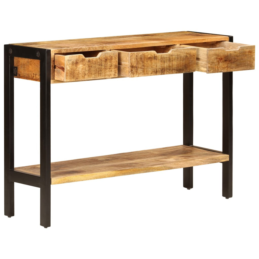 Dressoir Met 3 Lades 110X35X75 Cm massief mangohout