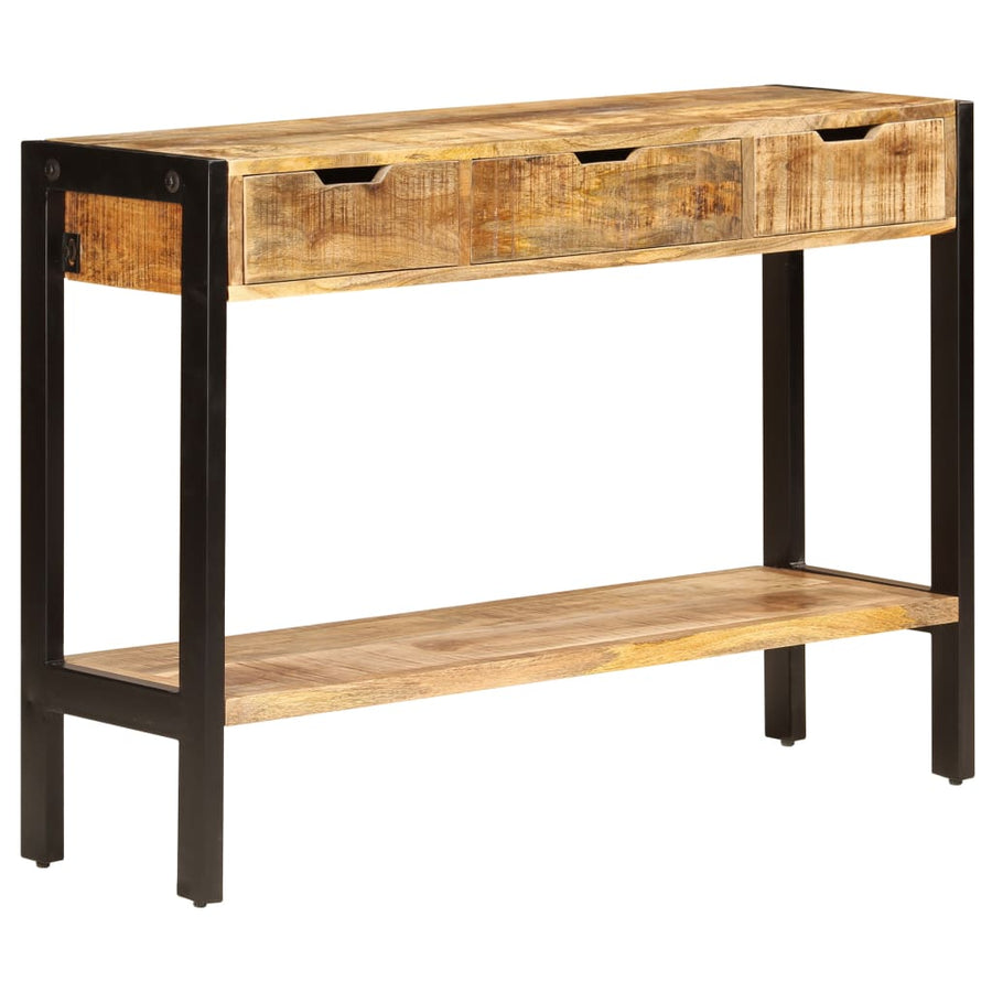 Dressoir Met 3 Lades 110X35X75 Cm massief mangohout