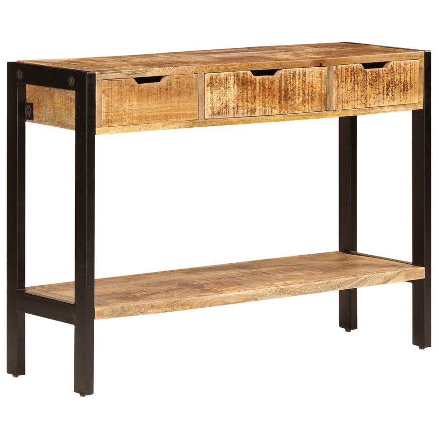 Dressoir Met 3 Lades 110X35X75 Cm massief mangohout
