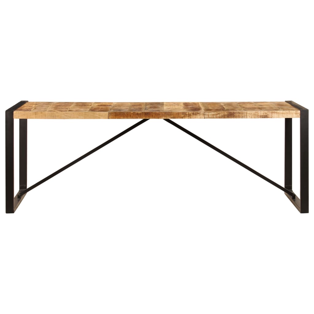 Eettafel Zwart 220 x 100 x 75 cm