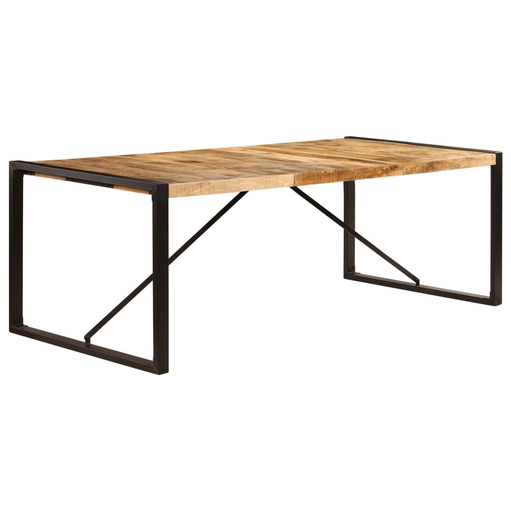 Eettafel Zwart 220 x 100 x 75 cm