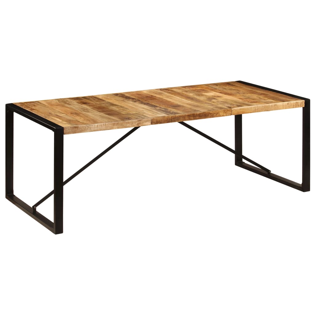 Eettafel Zwart 220 x 100 x 75 cm