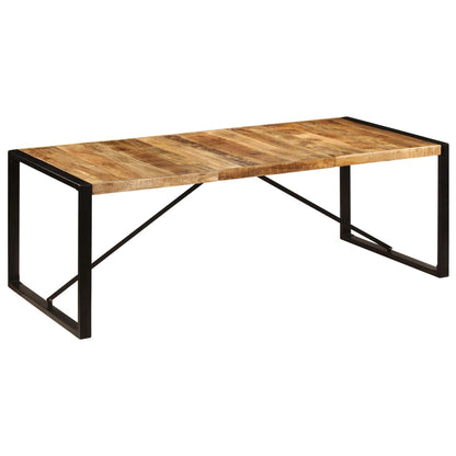 Eettafel Zwart 220 x 100 x 75 cm