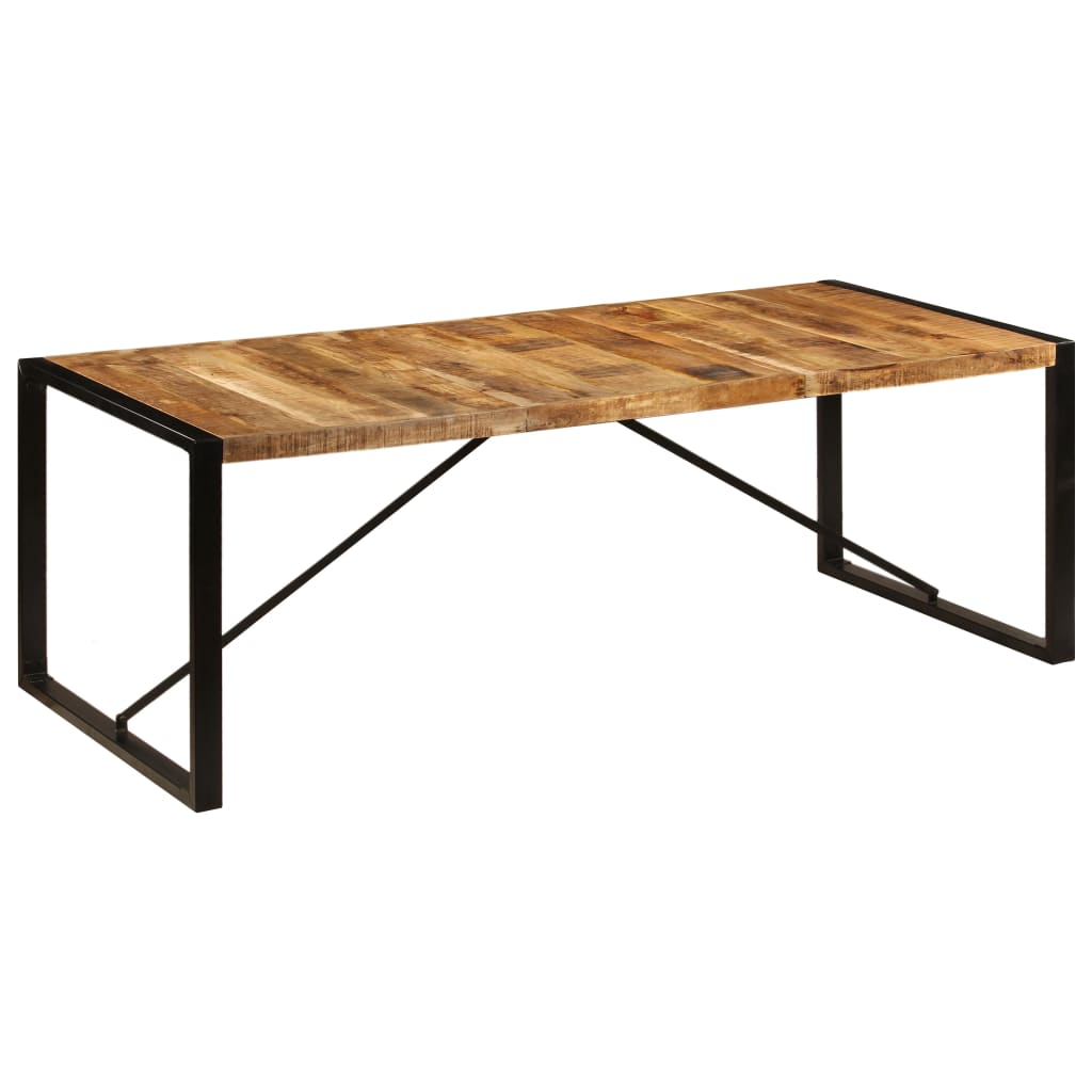 Eettafel Zwart 220 x 100 x 75 cm