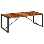 Eettafel 220x100x75 cm hout metaal