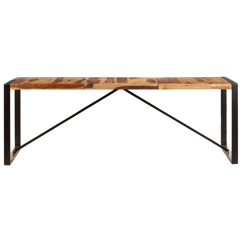 Eettafel Zwart 220 x 100 x 75 cm