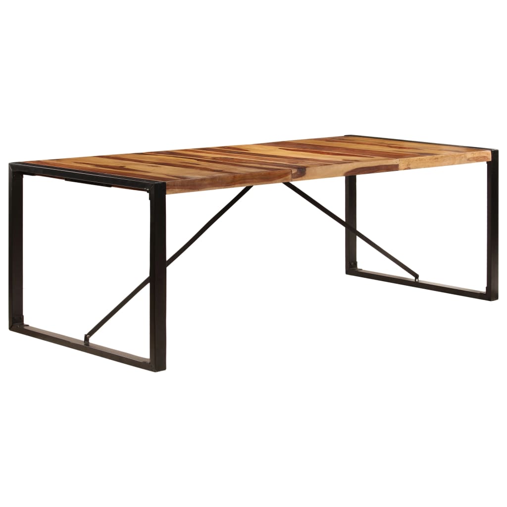 Eettafel Zwart 220 x 100 x 75 cm