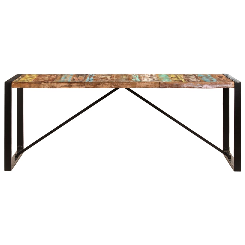 Eettafel Zwart 200 x 100 x 75 cm