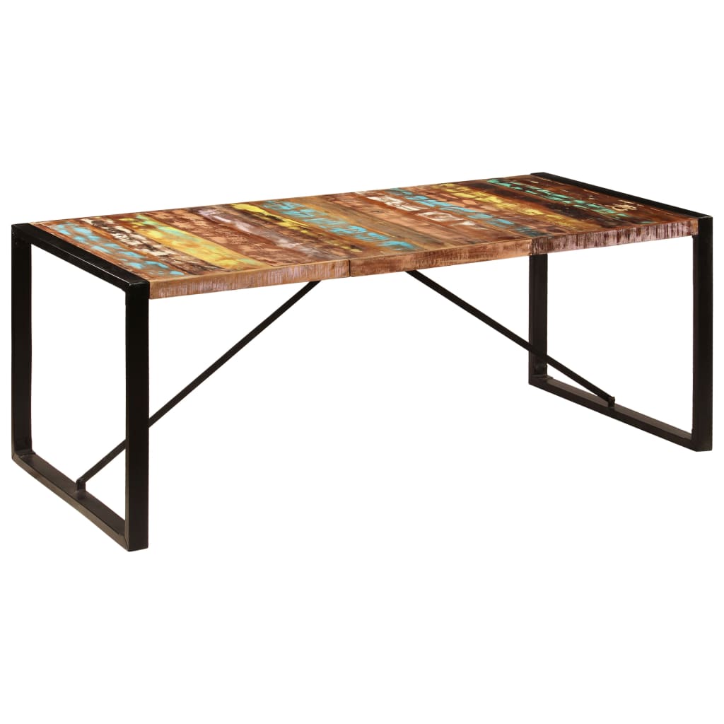 Eettafel Zwart 200 x 100 x 75 cm