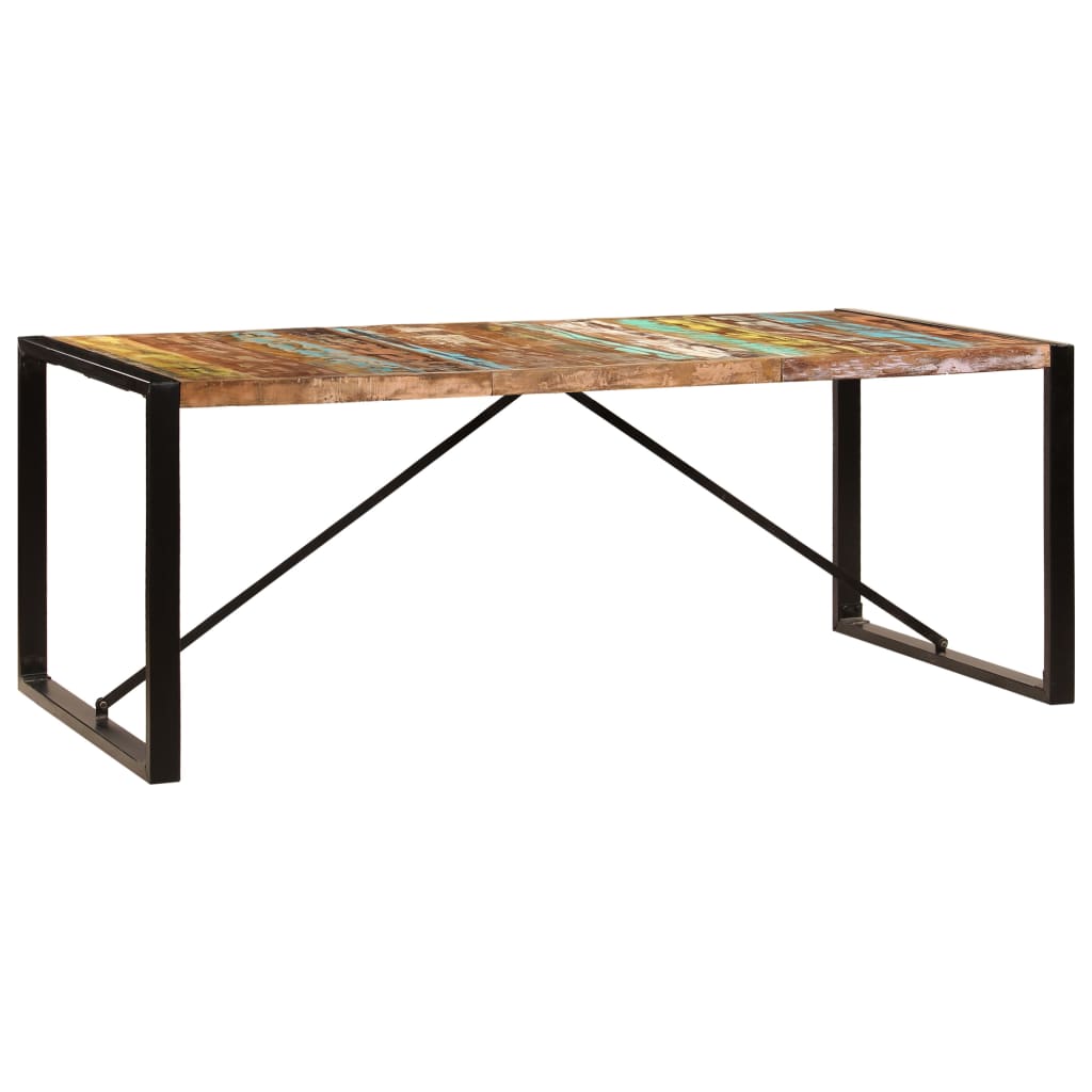 Eettafel Zwart 200 x 100 x 75 cm
