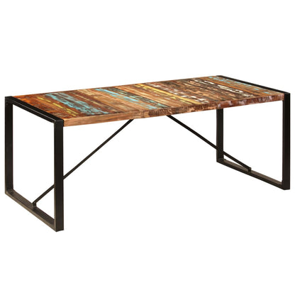 Eettafel Zwart 200 x 100 x 75 cm