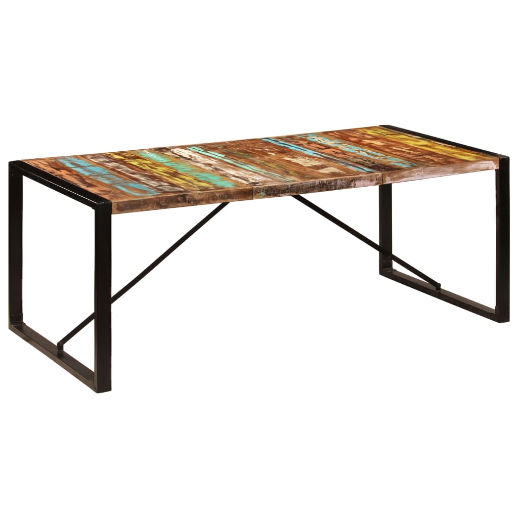 Eettafel Zwart 200 x 100 x 75 cm