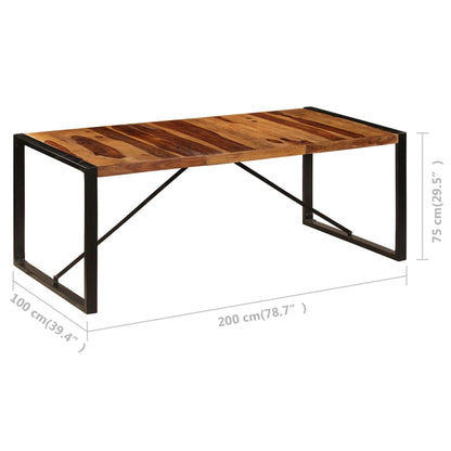 Eettafel Zwart 200 x 100 x 75 cm