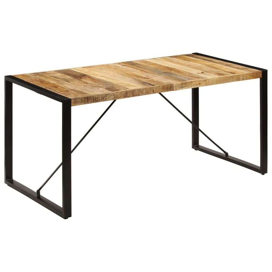 Eettafel 160x80x75 cm massief mangohout 160 x 80 x 75 cm massief mangohout