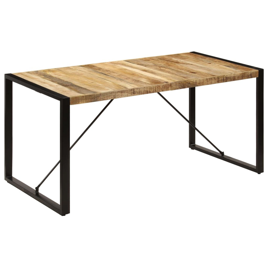 Eettafel 160x80x75 cm massief mangohout 160 x 80 x 75 cm massief mangohout