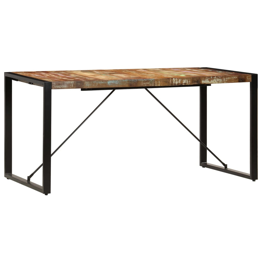 Eettafel 160x80x75 cm massief gerecycled hout
