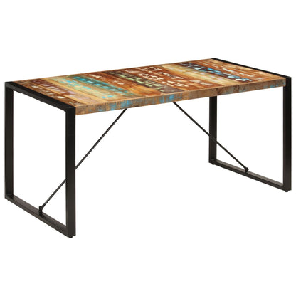 Eettafel 160x80x75 cm massief gerecycled hout