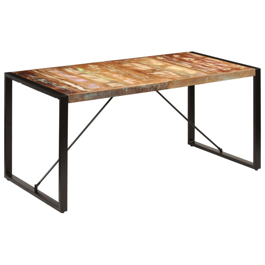 Eettafel 160x80x75 cm massief gerecycled hout