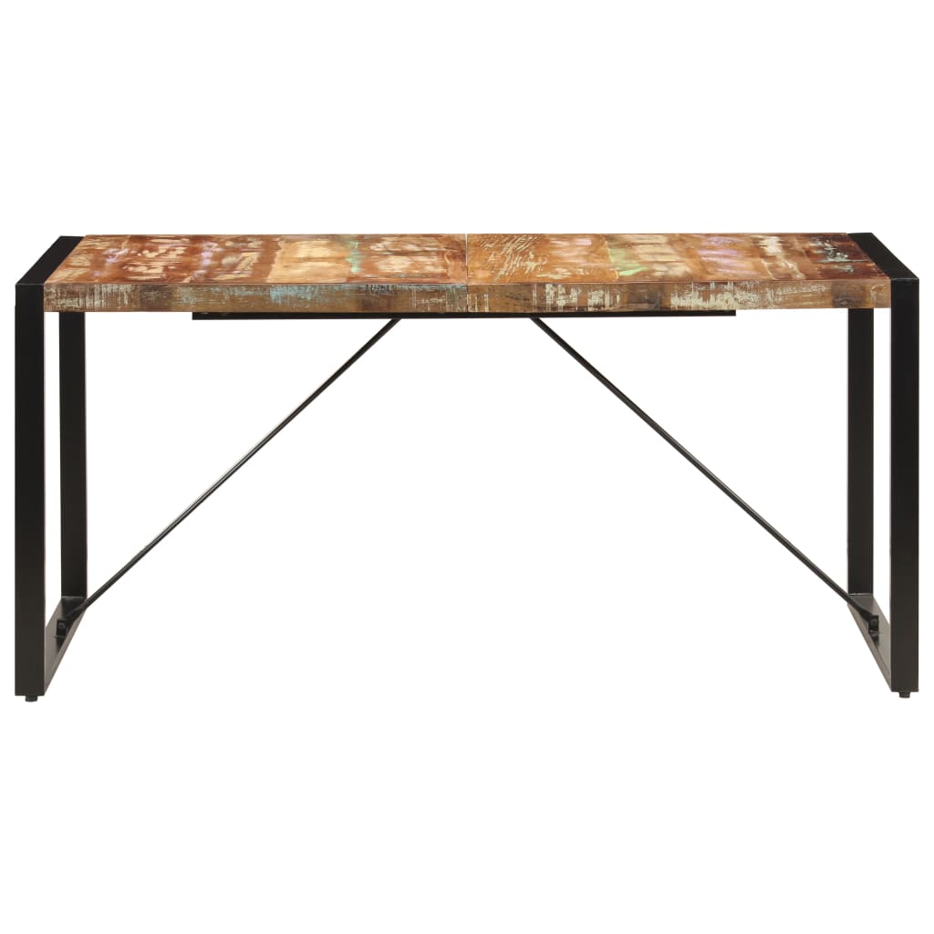 Eettafel 160x80x75 cm massief gerecycled hout