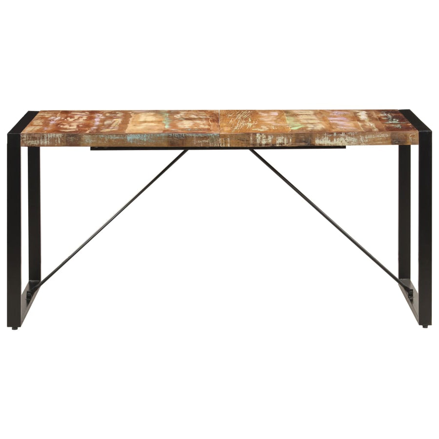 Eettafel 160x80x75 cm massief gerecycled hout