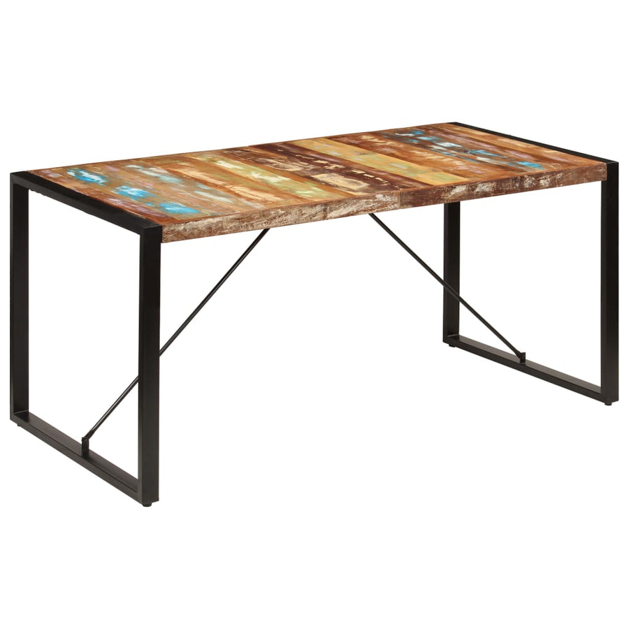 Eettafel 160x80x75 cm massief gerecycled hout