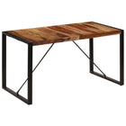 Dining table 140x70x75 cm solid acacia wood