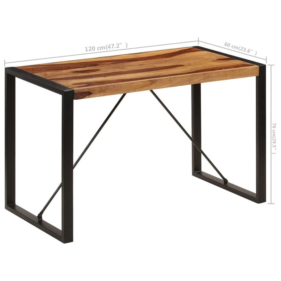 Eettafel Zwart 120 x 60 x 76 cm