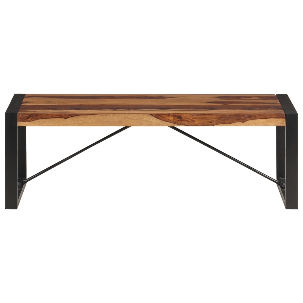 Salontafel 120X60X40 Cm Massief Acaciahout Zwart