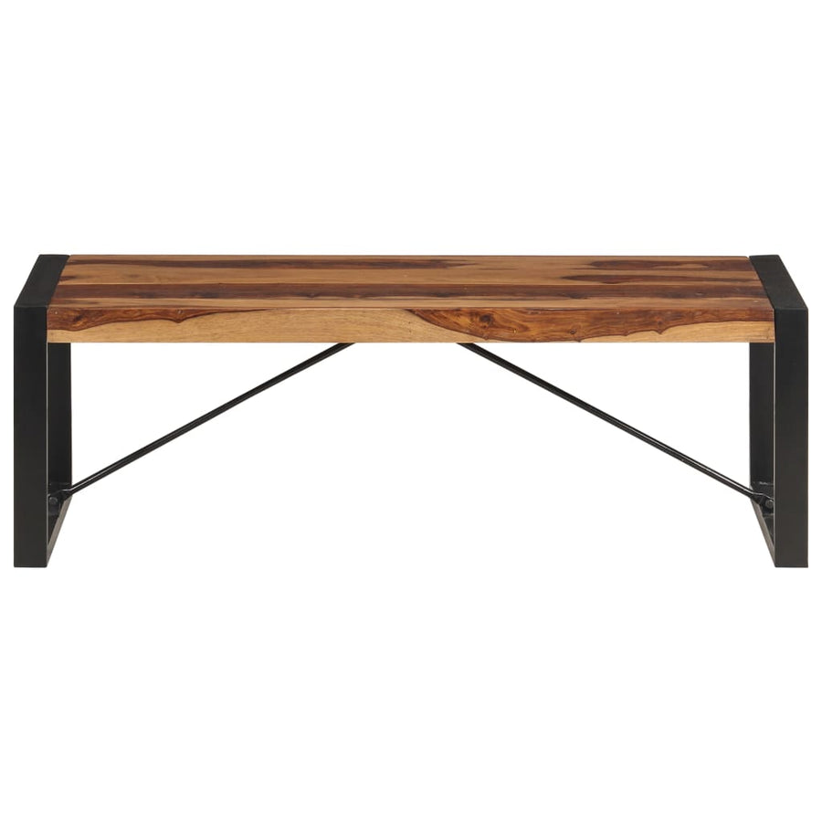 Salontafel 120X60X40 Cm Massief Acaciahout Zwart