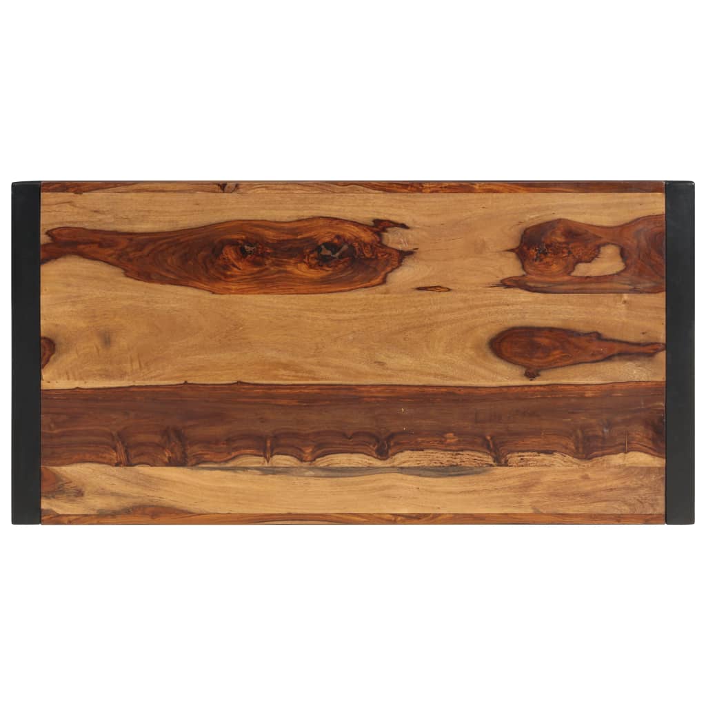 Salontafel 120X60X40 Cm Massief Acaciahout Zwart