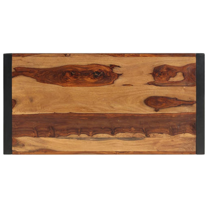Salontafel 120X60X40 Cm Massief Acaciahout Zwart