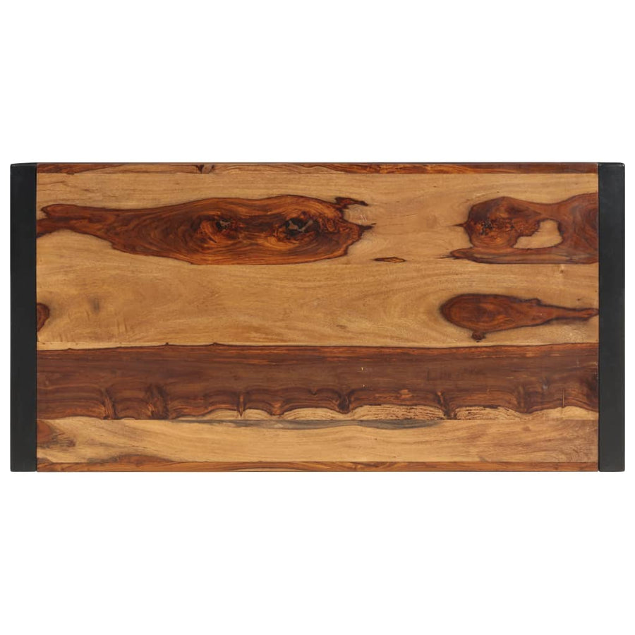 Salontafel 120X60X40 Cm Massief Acaciahout Zwart