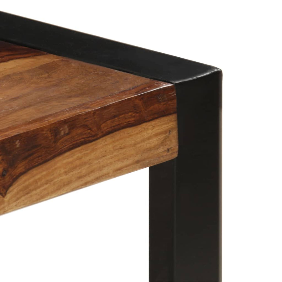 Salontafel 120X60X40 Cm Massief Acaciahout Zwart