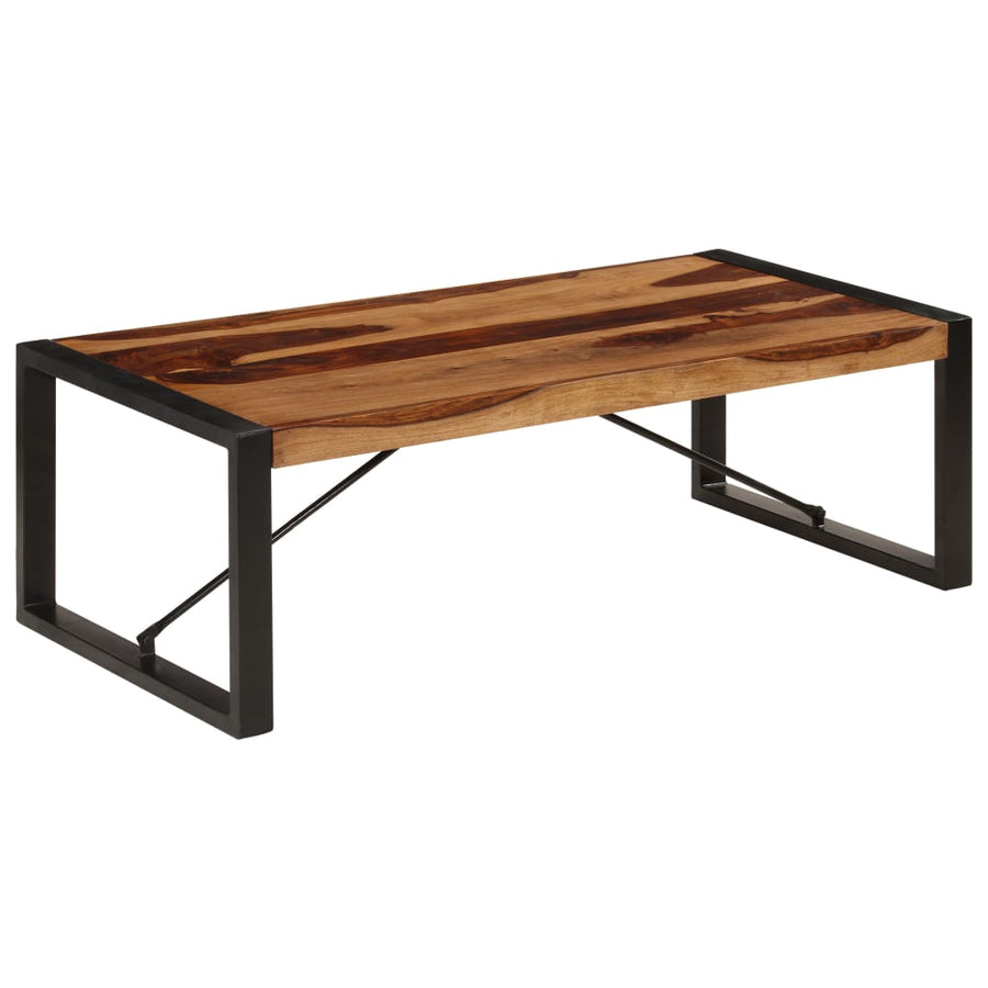 Salontafel 120X60X40 Cm Massief Acaciahout Zwart