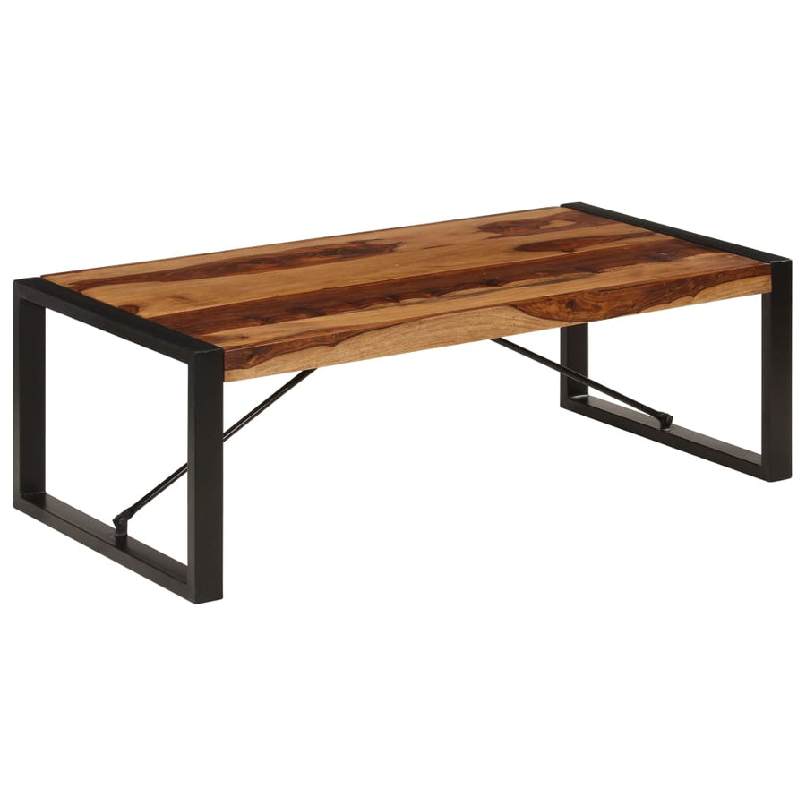 Salontafel 120X60X40 Cm Massief Acaciahout Zwart