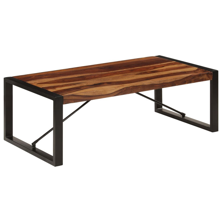 Salontafel 120X60X40 Cm Massief Acaciahout Zwart