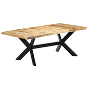 Eettafel 200x100x75 cm massief mangohout