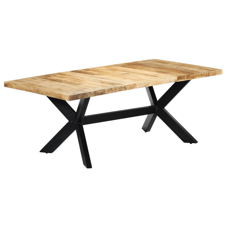Eettafel 200X100X75 Cm Massief Mangohout 200 x 100 x 75 cm Lichtbruin