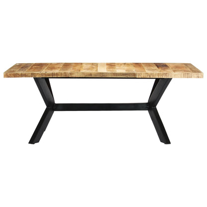Eettafel 200X100X75 Cm Massief Mangohout 200 x 100 x 75 cm Lichtbruin