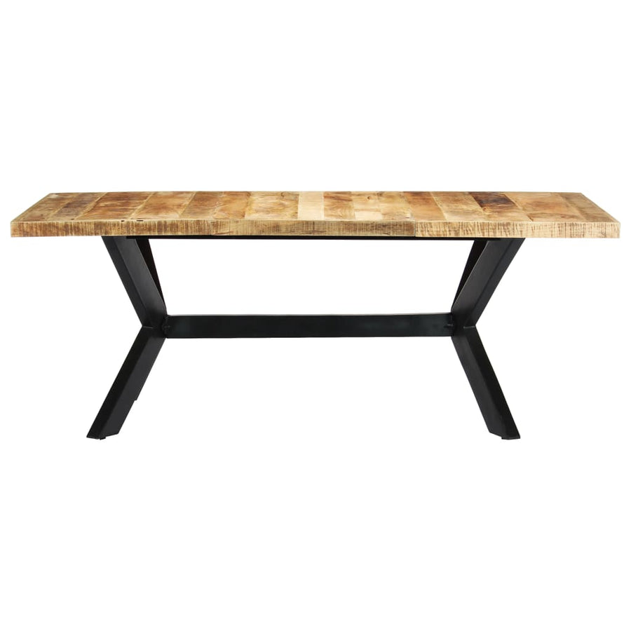 Eettafel 200X100X75 Cm Massief Mangohout 200 x 100 x 75 cm Lichtbruin