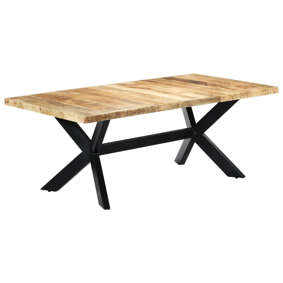 Eettafel 200X100X75 Cm Massief Mangohout 200 x 100 x 75 cm Lichtbruin