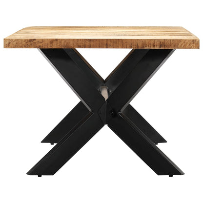 Eettafel 200X100X75 Cm Massief Mangohout 200 x 100 x 75 cm Lichtbruin