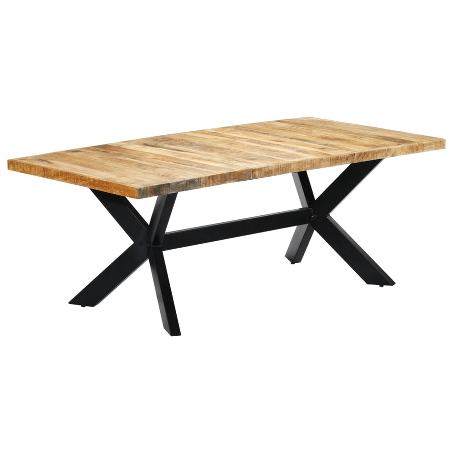 Eettafel 200X100X75 Cm Massief Mangohout 200 x 100 x 75 cm Lichtbruin