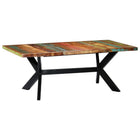 Dining table 200x100x75 cm solid recycled wood