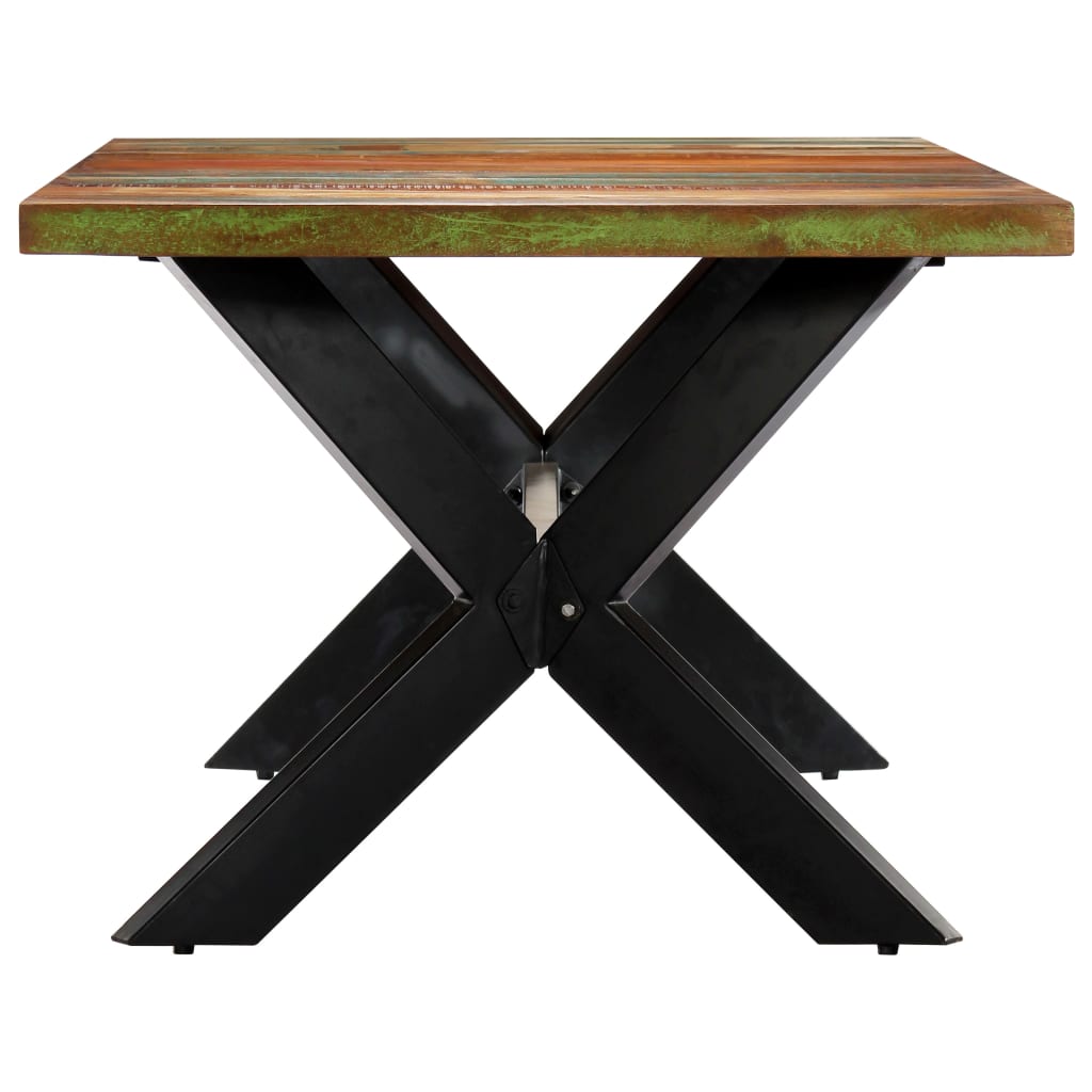 Eettafel 200x100x75 cm massief gerecycled hout 200 x 100 x 75 cm Multikleur
