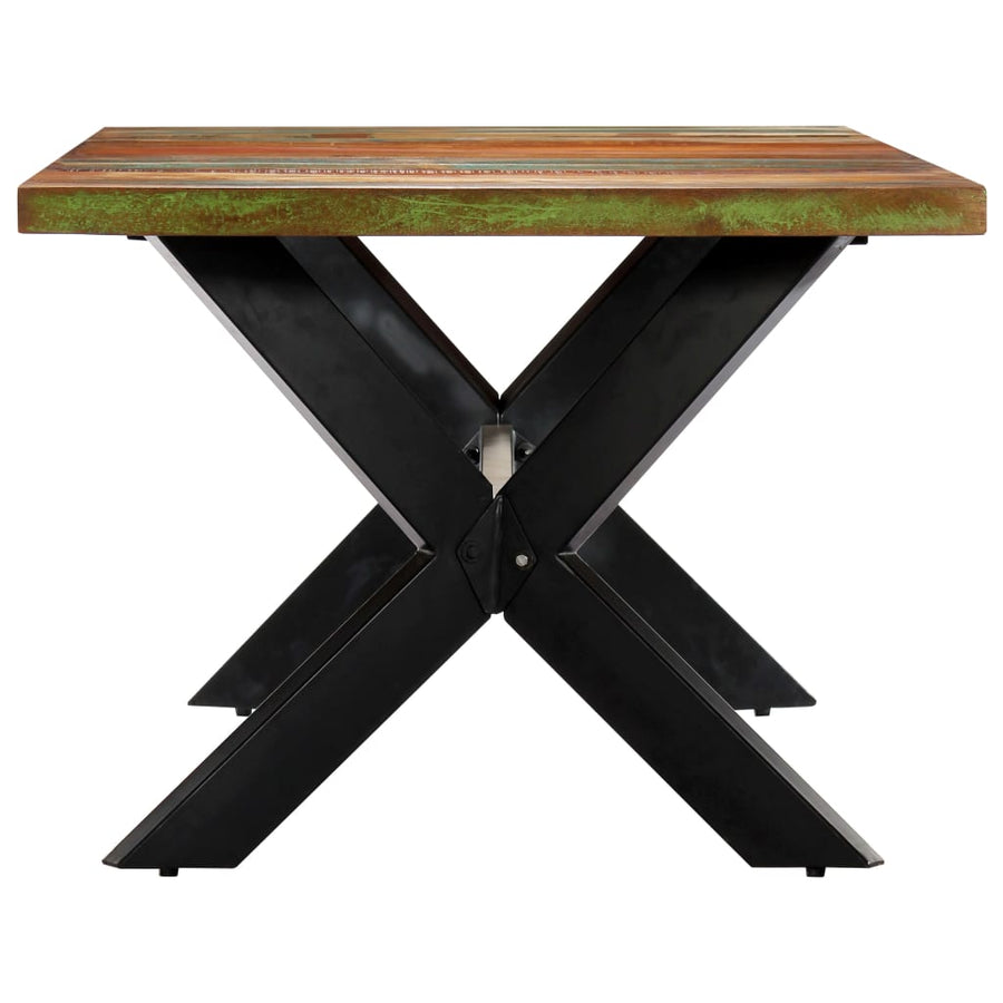 Eettafel 200x100x75 cm massief gerecycled hout 200 x 100 x 75 cm Multikleur
