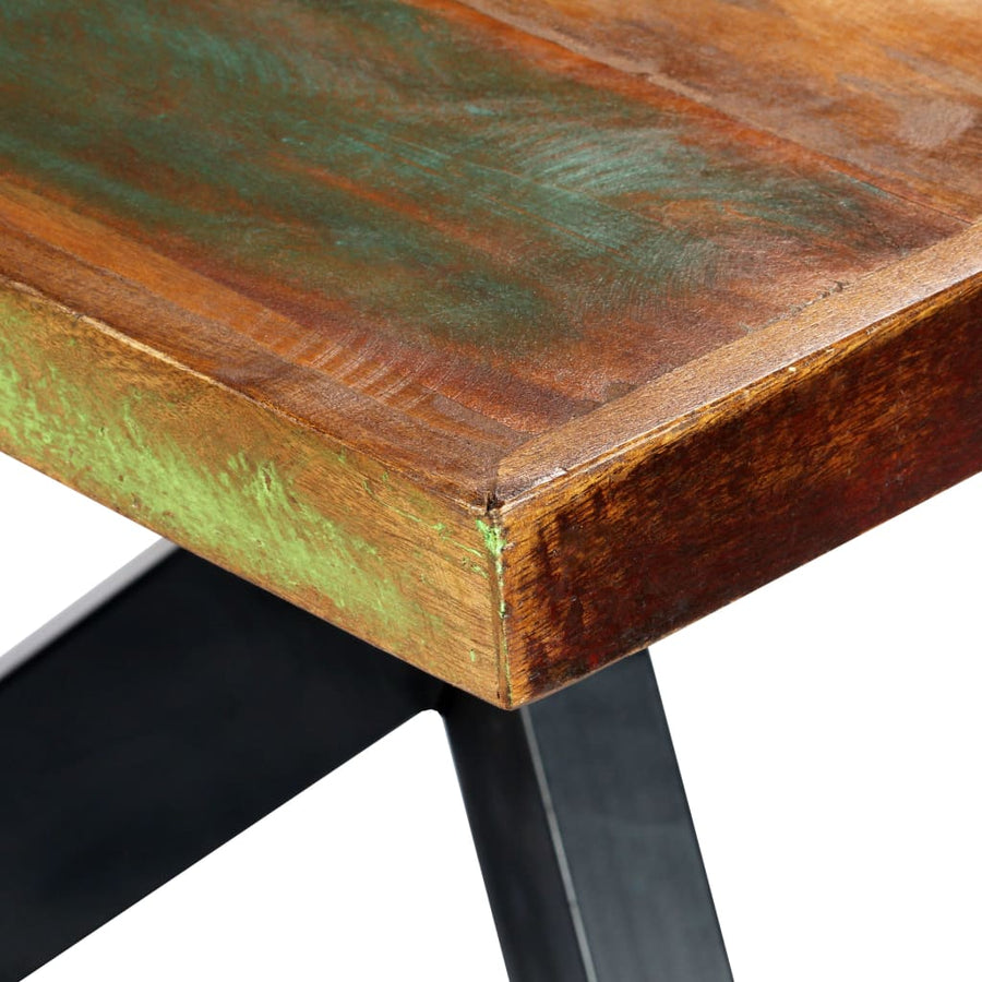 Eettafel 200x100x75 cm massief gerecycled hout 200 x 100 x 75 cm Multikleur
