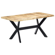 Eettafel 160x80x75 cm massief mangohout