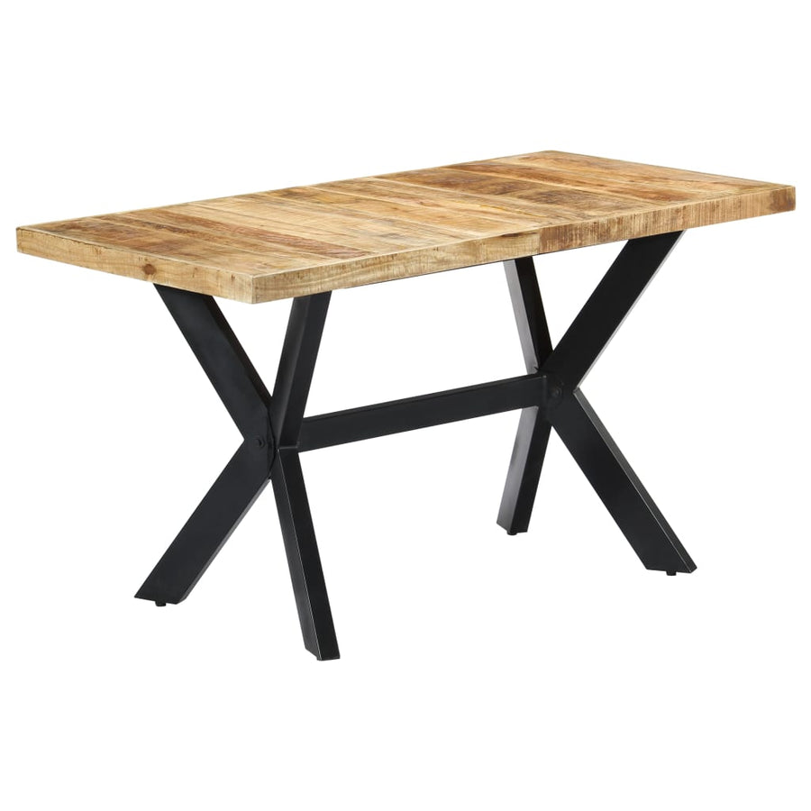 Eettafel Massief Ruw Mangohout 140 x 70 x 75 cm Lichtbruin
